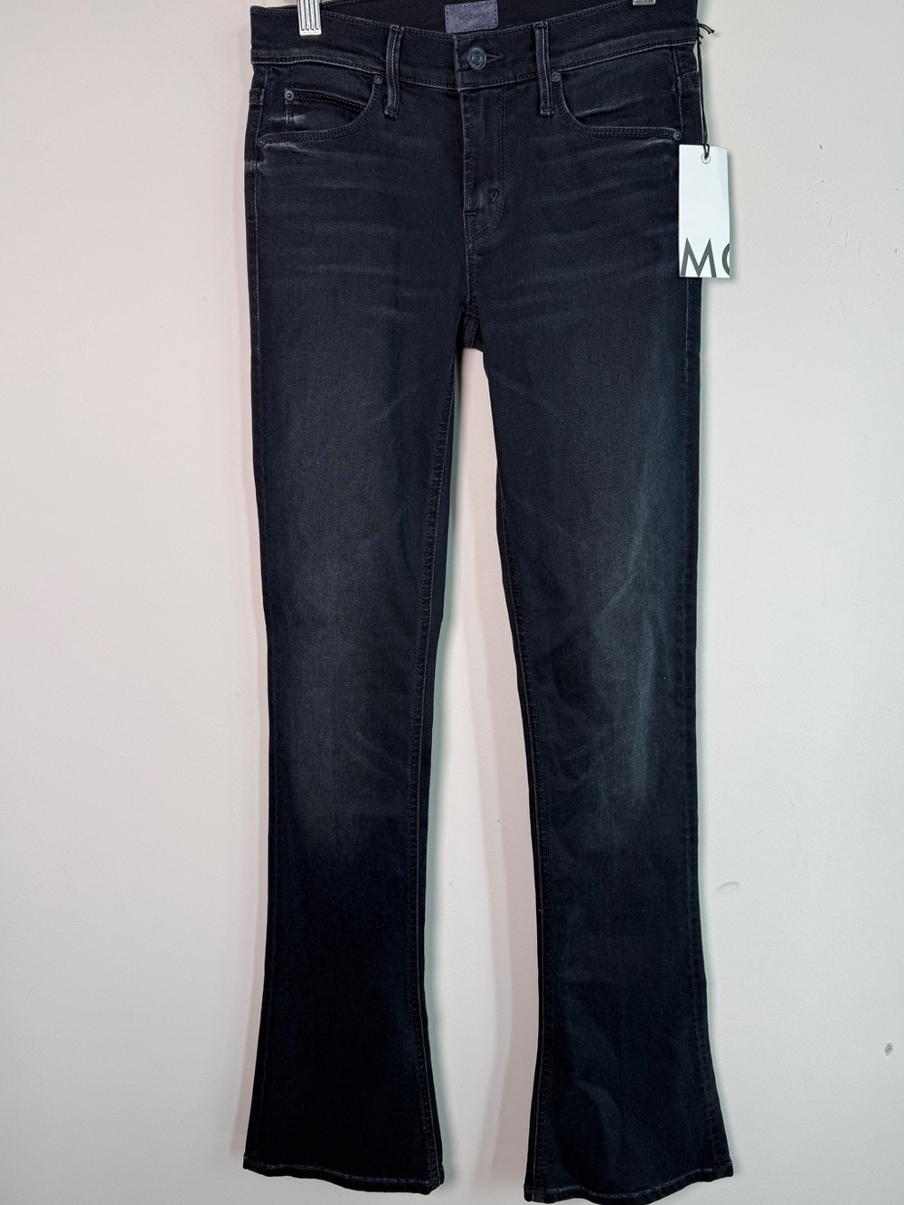 MOTHER Denim The Runaway Slightly Sinful Black Bootcut Jeans NWT Sz 24